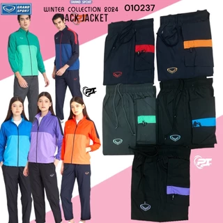 Grand sport กางเกงแทร็คสูท ผ้าร่ม Track suit WINTER COLLECTION 2024 มีซับใน กระเป๋าซิปข้างตัว รหัส 010237