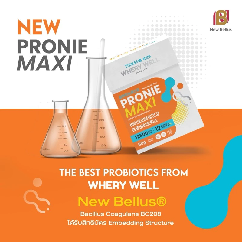 สินค้าพร้อมส่งของแท้จากบริษัท ! Whery well Pronie maxi โพรไบโอติกส์สูตรงานวิจัย 10 สายพันธุ์ thumbnail 8