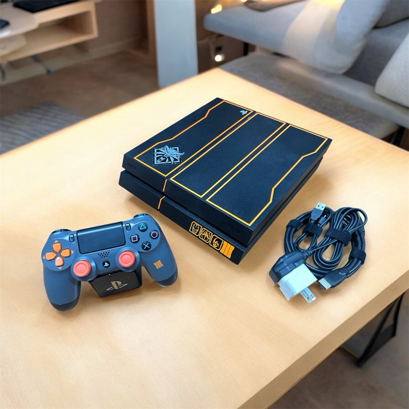 เครื่องเกม PS4 FAT Limited Edition Call of Duty บอร์ด1206B 1TB หัวอ่านดี ไม่มีกล่อง [เกมติดเครื่อง12