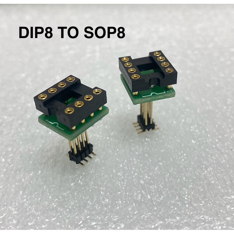 DIP8 TO SOP8 ตัวแปลงไอชี OP-AMP  สำหลับงาน Diy ที่อยากเปลี่ยน Op-amp แบบถอดได้