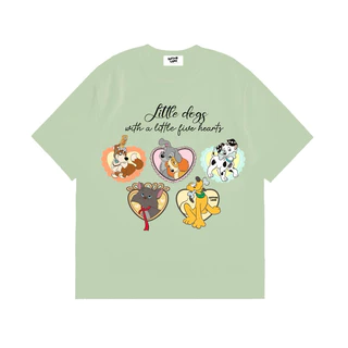 เสื้อยืดโอเวอร์ไซส์ QL ดิสนี่หัวใจ