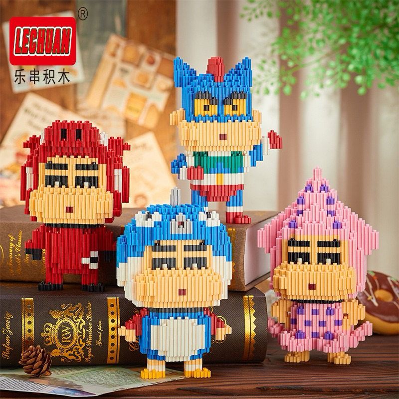 ตัวต่อนาโนแบบเฟืองไซส์ L Lechuan 68648 - 68651 : Crayon Shinchan Cosplay (แบบเฟือง)