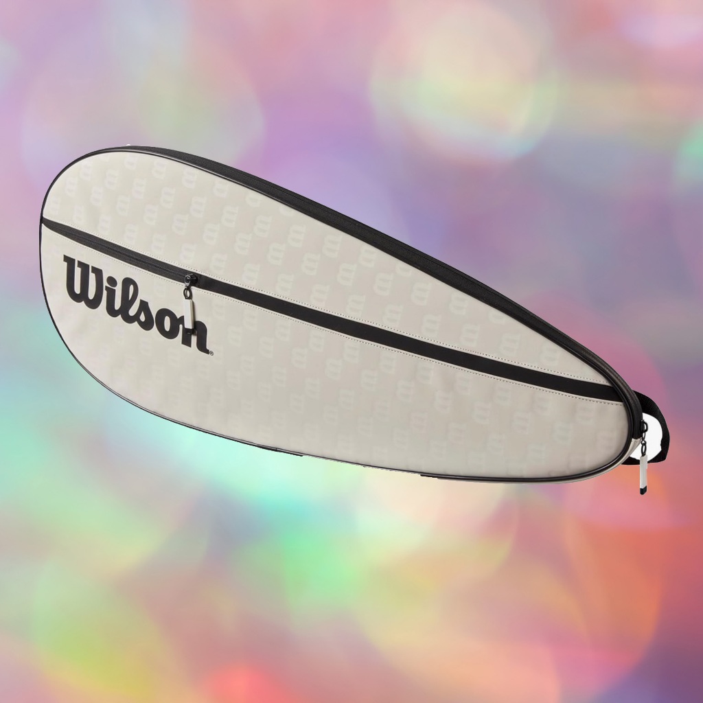 [From JAPAN][Wilson] Premium Tennis Racquet Cover for Tennis and Badminton Rackets, Cream/Black