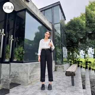 TM20 Small Cylinder Pants งานตัด VILA กางเกงขายาว กระบอกเล็ก