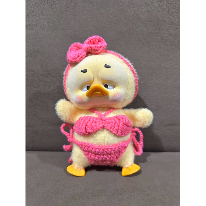 ชุด upsetduck (Set 3 ชิ้น) ชุดว่ายน้ำ bikini + คาดผมไหมพรม ชุดไหมพรมตุ๊กตาเป็ดหน้าบึ้ง ชุดเป็ดถักไหมพรม