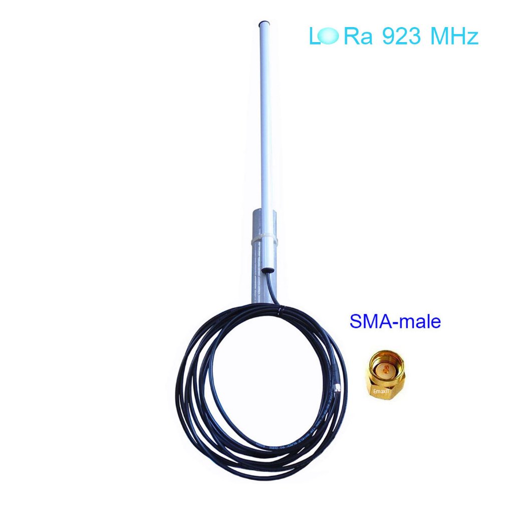 EmaxIT DIY LoRa 868 915-AS923-950 MHz Mycelium Network Omni Antenna สายยาว 10 เมตร SMAราคาเข้าถึงจับ