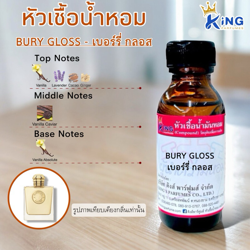 หัวเชื้อน้ำหอม ขนาด30-100ml กลิ่น BURY GLOSS เบอร์รี่ กลอส