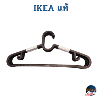 IKEA ​ไม้แขวนเสื้อพลาสติก มีจำนวน 10 ชิ้น ต่อแพ็ค สีดำ ขนาด 19x39 ซม. คุณภาพดี อิเกียแท้พร้อมส่ง