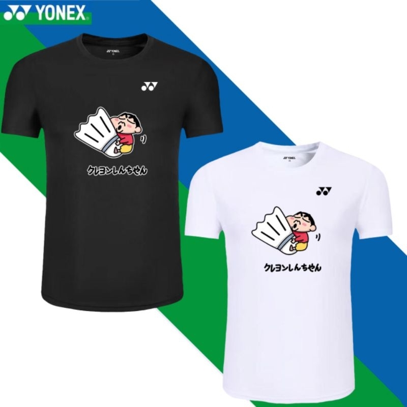 เสื้อแบด โยเน็กซ์ ชินจัง Shinchanผ้าดีงามแท้ เสื้อซ้อมส่งไว ส่งเร็วรับประกันโกดังไทย