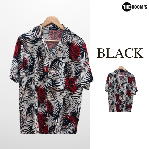 THE ROOM'S - เดอะรูม เสื้อฮาวาย โคตรนุ่ม แขนสั้น ผ้าสปัน ผ้าดีมาก ลายชูก้า — صورة 2