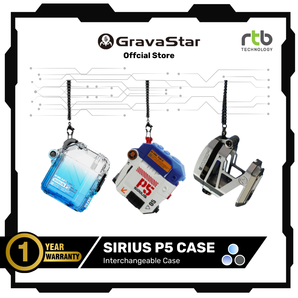 GravaStar Sirius P5 Case เคสสำหรับหูฟังไร้สาย GravaStar รุ่น Sirius P5 (จำหน่ายเฉพาะเคส)