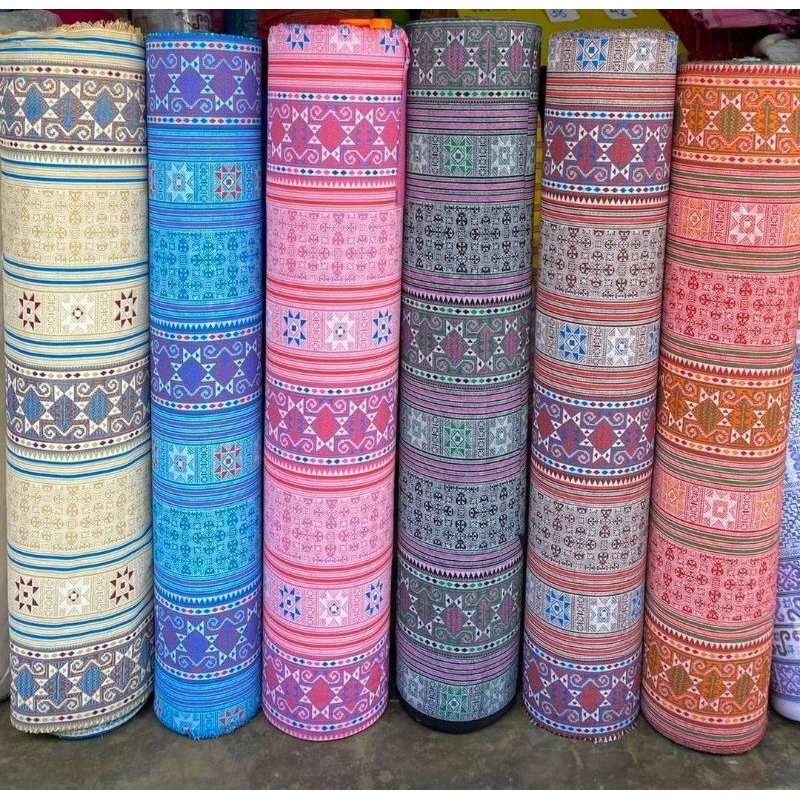 ผ้าเมืองพิมพ์ลายแม้วสวยๆ (เมตร)