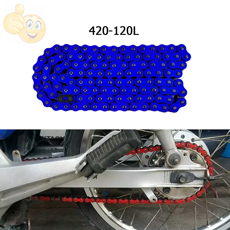 Daling_SHOP ชุดโซ่สี  420/106L สำหรับมอเตอร์ไซต์ มีให้เลือกเยอะ ของแต่งมอเตอร์ไซค์ Wave / Nova