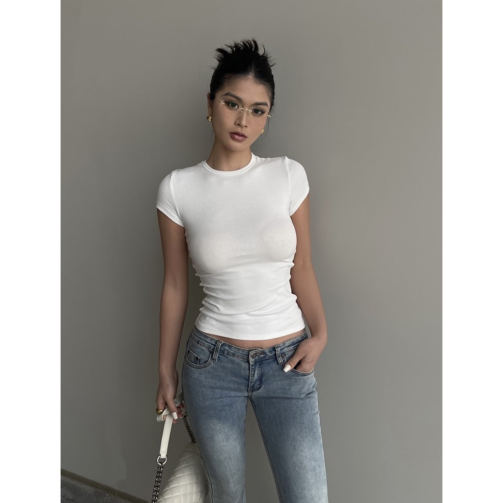 ⚡GI Everyday Crop Top⚡ ครอป คอกลม สไตล์ฝรั่ง_Gioia.991  ( #gii524 ) - รูปที่ 2