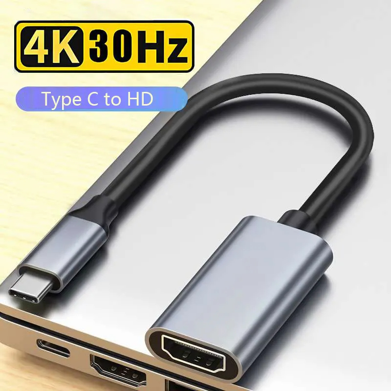 USB Type C to HDMI adapter สายแปลง HDMI เป็น HDMI ชนิด C เป็น HDMI แปลง HD 4K USB 3.1 HDTV