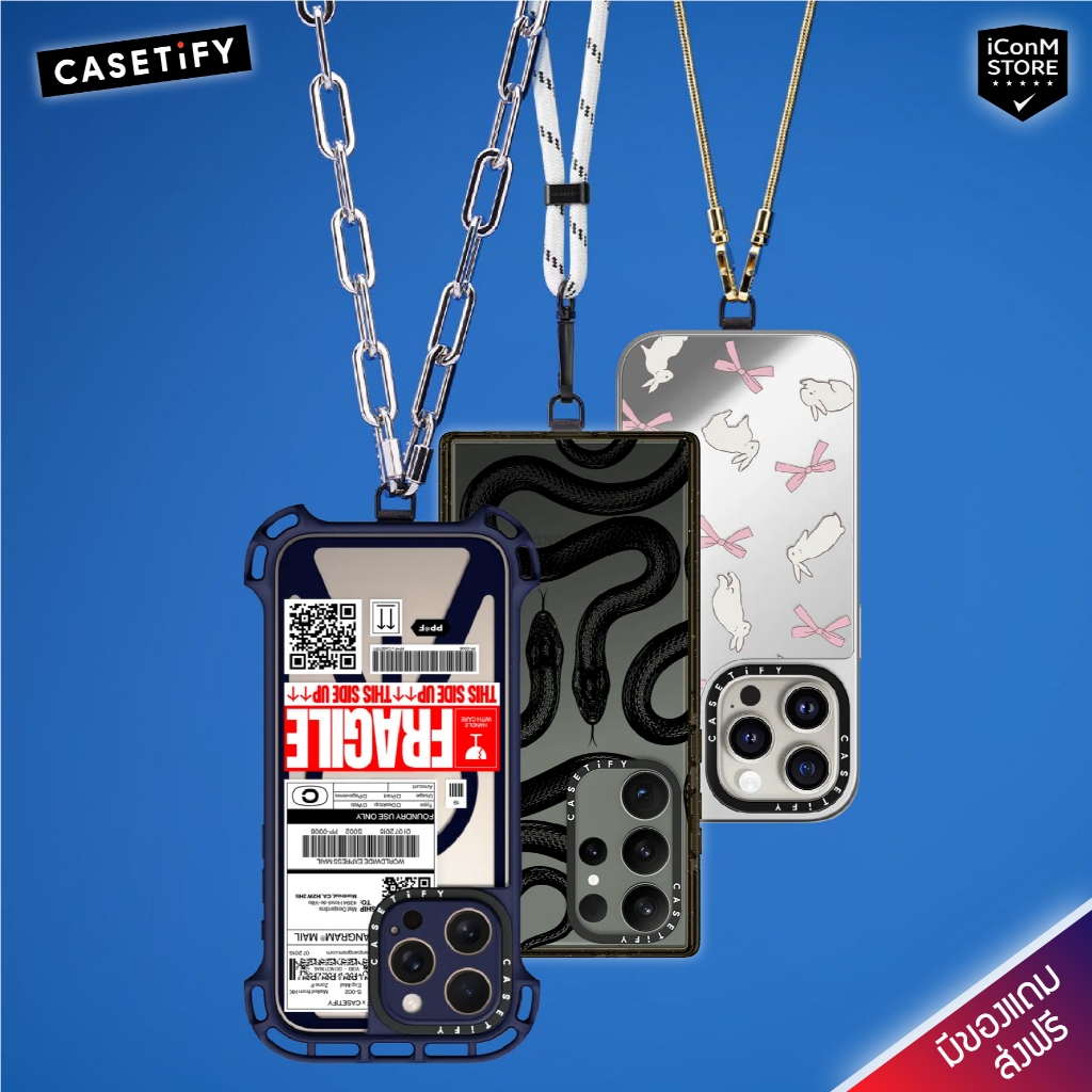 [พร้อมส่ง] CASETiFY - Cross-body & Wrist Strap - สายสะพายข้าง สายคล้องข้อมือ สำหรับมือถือ [ผ่อน0% ส่งฟรี มีของแถม]