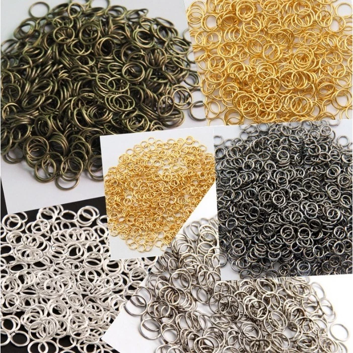 ถุง 100กรัม ห่วงกลม มีหลายขนาด มีหลายสี ห่วงเหล็ก ตะขอ อะไหล่สร้อย สำหรับทำเครื่องประดับ พวงกุญแจ