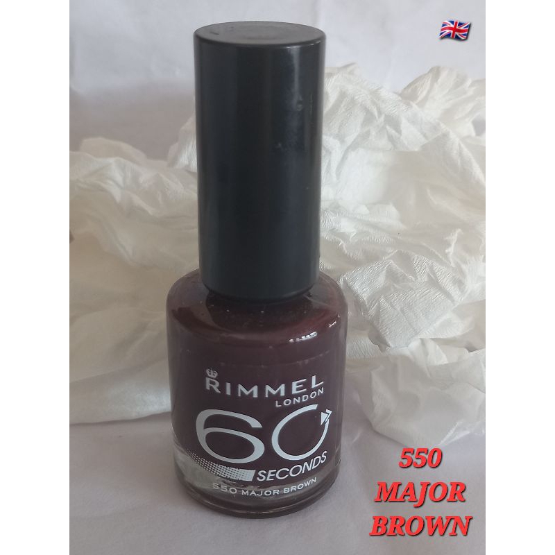 RIMMEL LONDON 60 SECONDS COLOR NAIL POLISH LACQUER ( 550 ) NEW