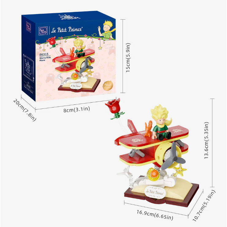 Pantasy – Le Petit Prince – Starry Ride-Plane ตัวต่อพลาสติก รุ่นเจ้าชายน้อย ขับเครื่องบิน ราคา ถูกที่สุด ดีลบีเคเค แกลเลอรีภาพที่ 2