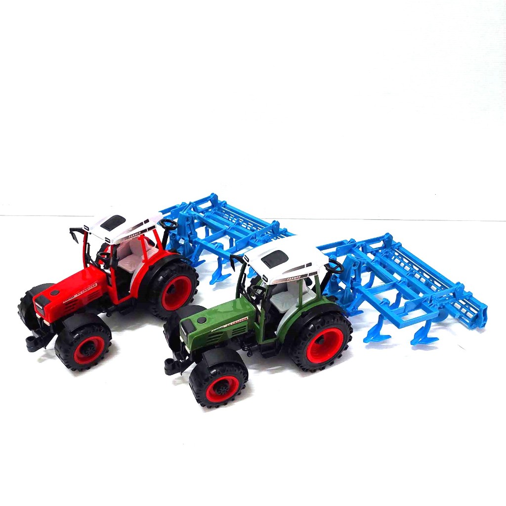 รถไถ FARM TRACTOR มีลาน อย่างดี งานสวยมาก ราคาถูก คุ้มค่า คุ้มราคา รถยาว 42 ซม. รถเด็กเล่น 4088