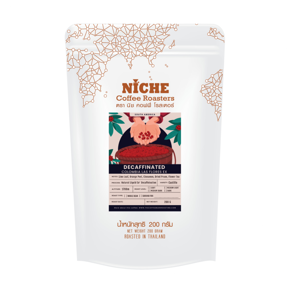 เมล็ดกาแฟ Colombia Las Flores EX (Decaffeinated) ไม่มีคาเฟอีน