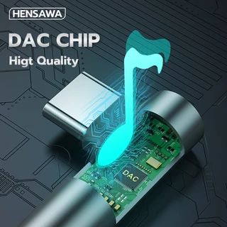 HENSAWA รุ่น AD101 USB C to 3.5mm Adapter Headphone Jack Angled Type C Aux Female Car Stereo Audio Earphone Adaptor