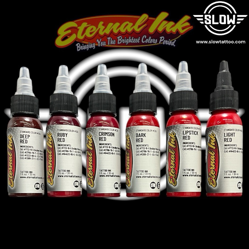 Eternal Ink สีสักตัวแท้100% made in the USA 🇺🇸🔴เฉดแดง