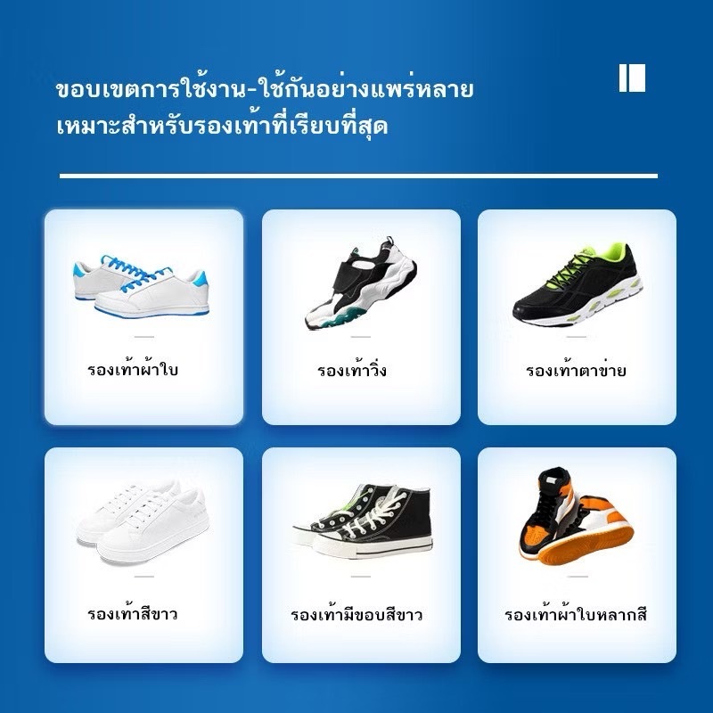 ครีมขัดรองเท้าขาว👟 น้ำยาขัดรองเท้าขาว White Shoe Cleaner พร้อมฟองน้ำสำหรับขัด👡👠