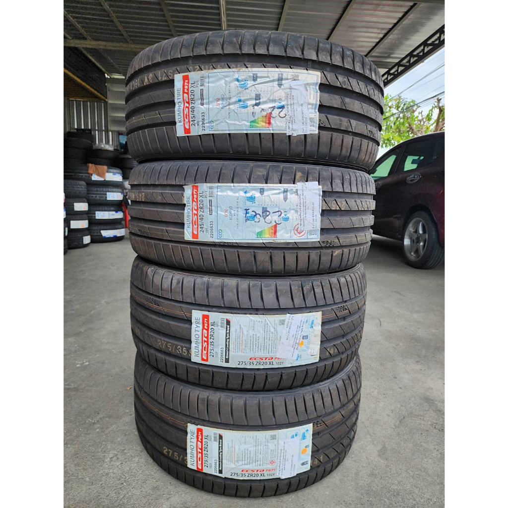 🔴 ยาง "#คัมโฮ" Kumho Ecsta PS71 245/40R20 กับ 275/35R20 *** ยางใหม่ ปี 22 ***