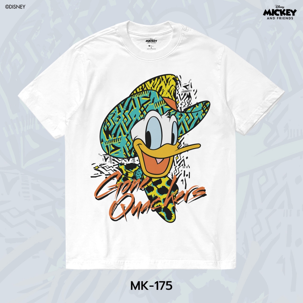 Power 7 Shop เสื้อยืดการ์ตูน Donald Duck  ลิขสิทธ์แท้ DISNEY (MK-175)