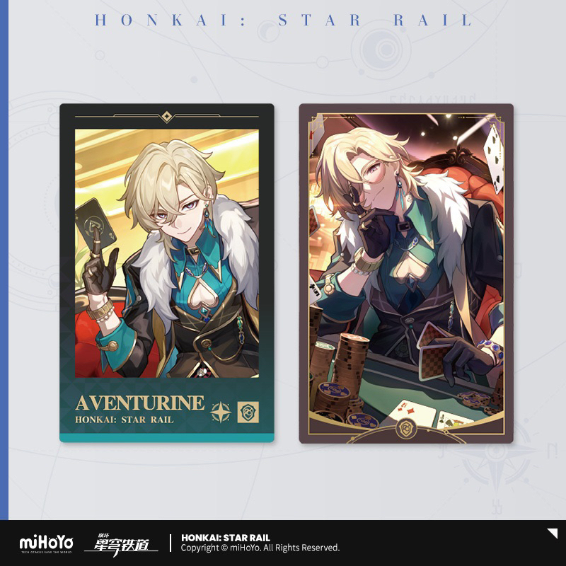(พร้อมส่ง) Honkai : Star Rail Postcard - Aventurine โปสการ์ด อเวนจูรีน ฮงได รางดาว HSR