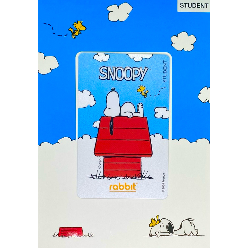 Rabbit Card บัตร BTS บัตรแรบบิท Snoopy สำหรับ(Happiness)