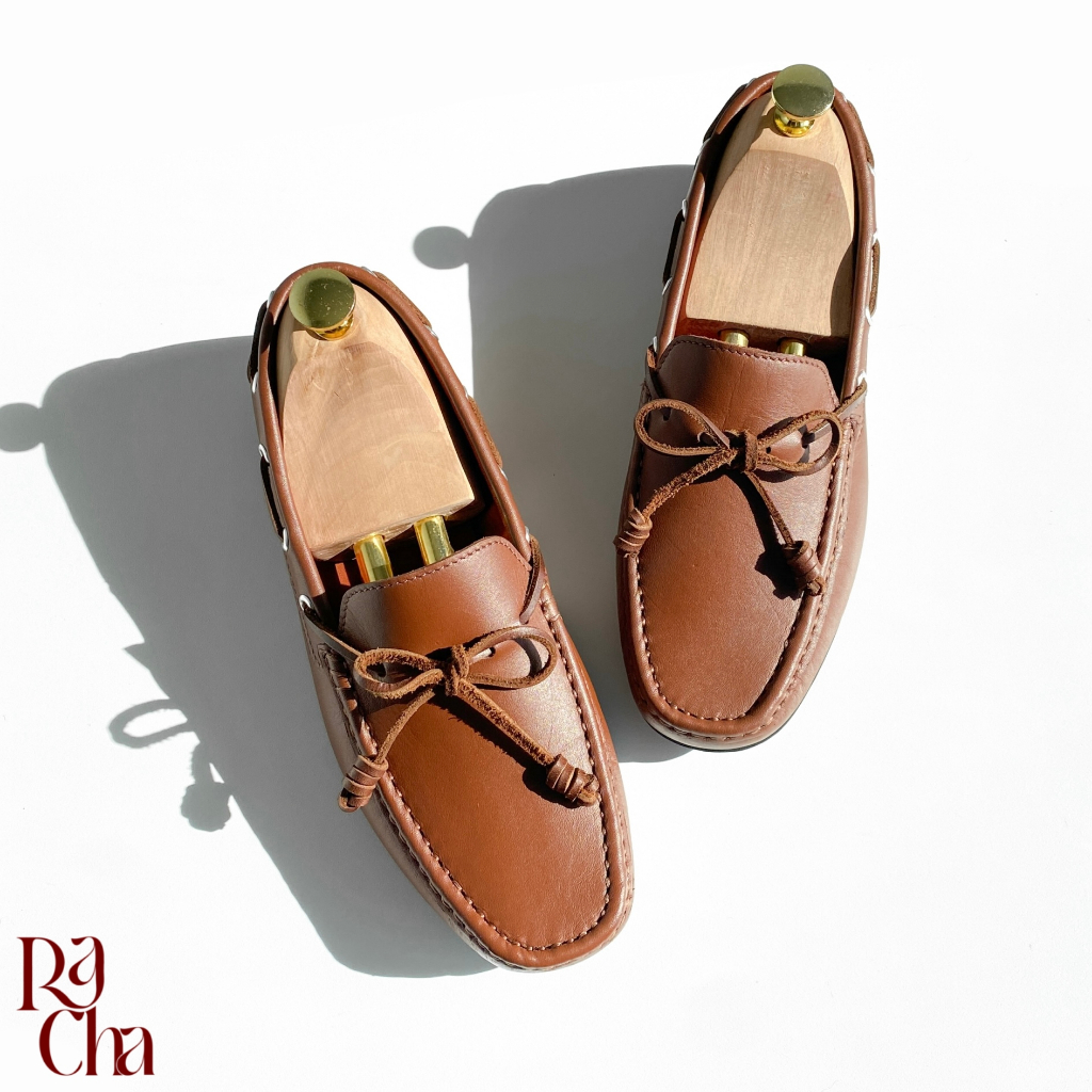 String Loafer สีน้ำตาล รองเท้าหนังวัวแท้ โลฟเฟอร์หนังแท้ unisex -สามารถใส่ได้ทุกเพศ