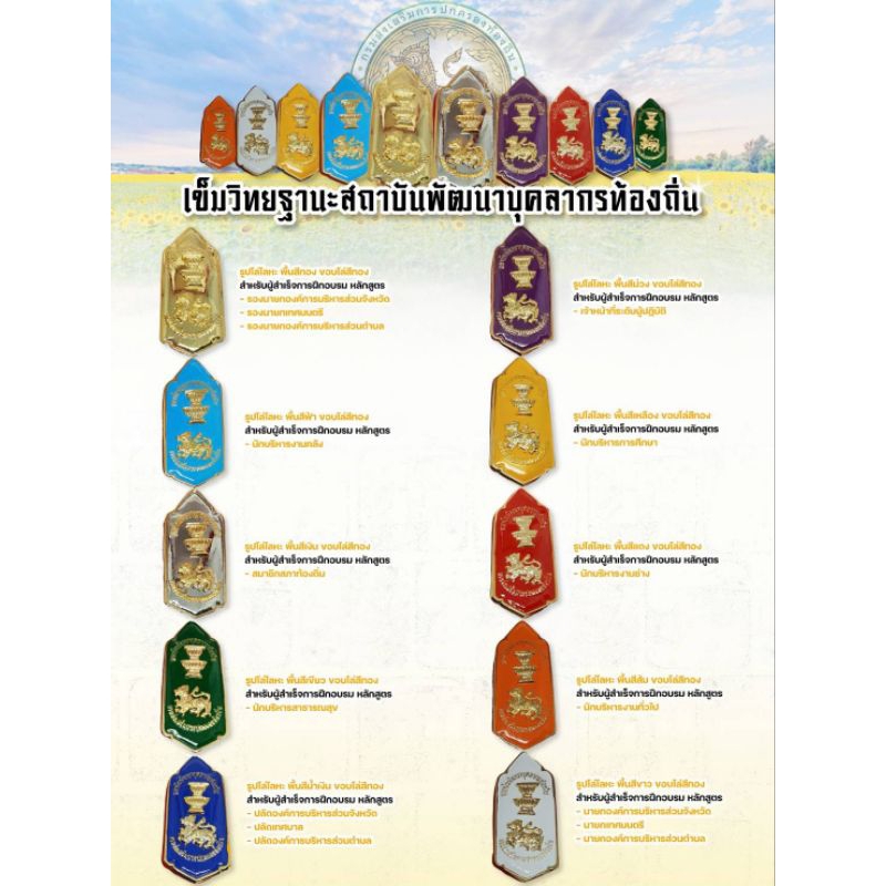 เข็มวิทยฐานะสถาบันพัฒนาบุคลากรท้องถิ่น