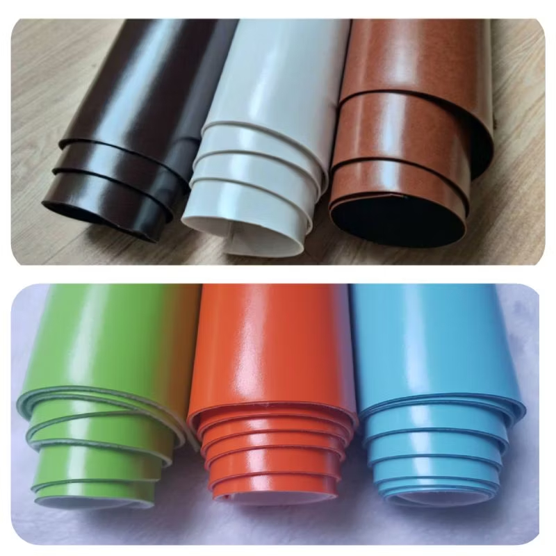 หนังเทียมPVC หนา1.0-2.0มิล ทนทาน ไม่หลุดลอก หนังทำกระเป๋า พวงกุญแจ งานDIY (45*67cm)