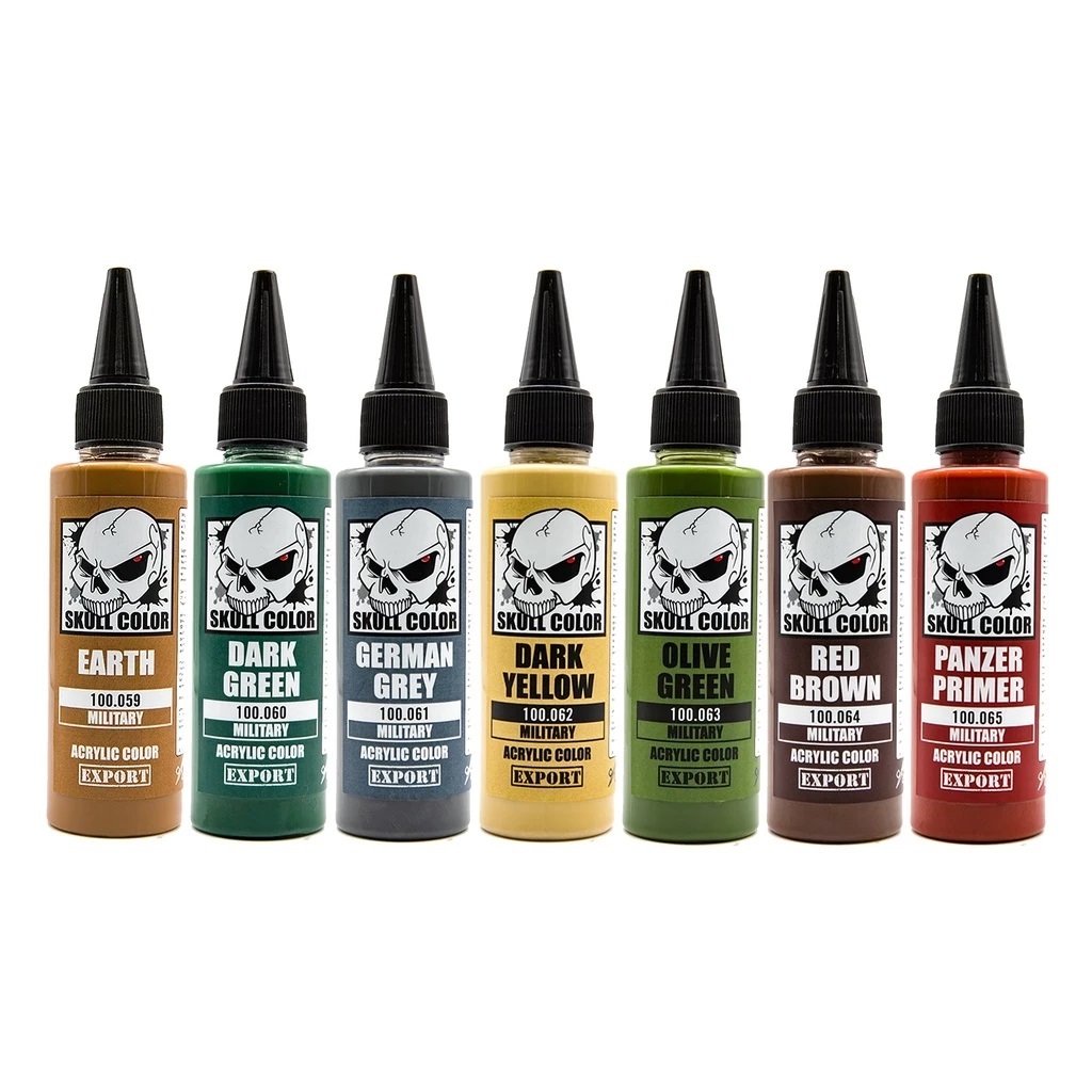 Skull Color (MILITARY Color)  สีเคลียร์เคลือบ สำเร็จรูปพร้อม