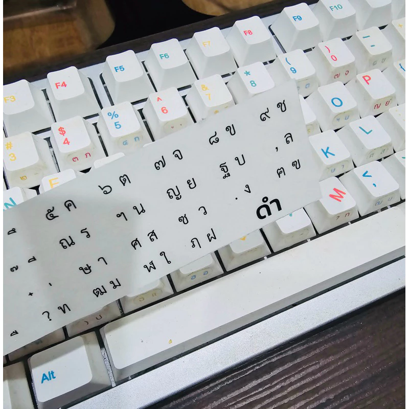 สติ๊กเกอร์ติดคีย์บอร์ด ภาษาไทย ฟอนต์มีหัว thumbnail 4
