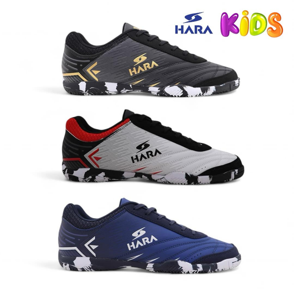 HARA Sports รองเท้าฟุตซอลเด็ก พื้นลาย น้ำหนักเบา ไซส์เด็ก รุ่น FK001