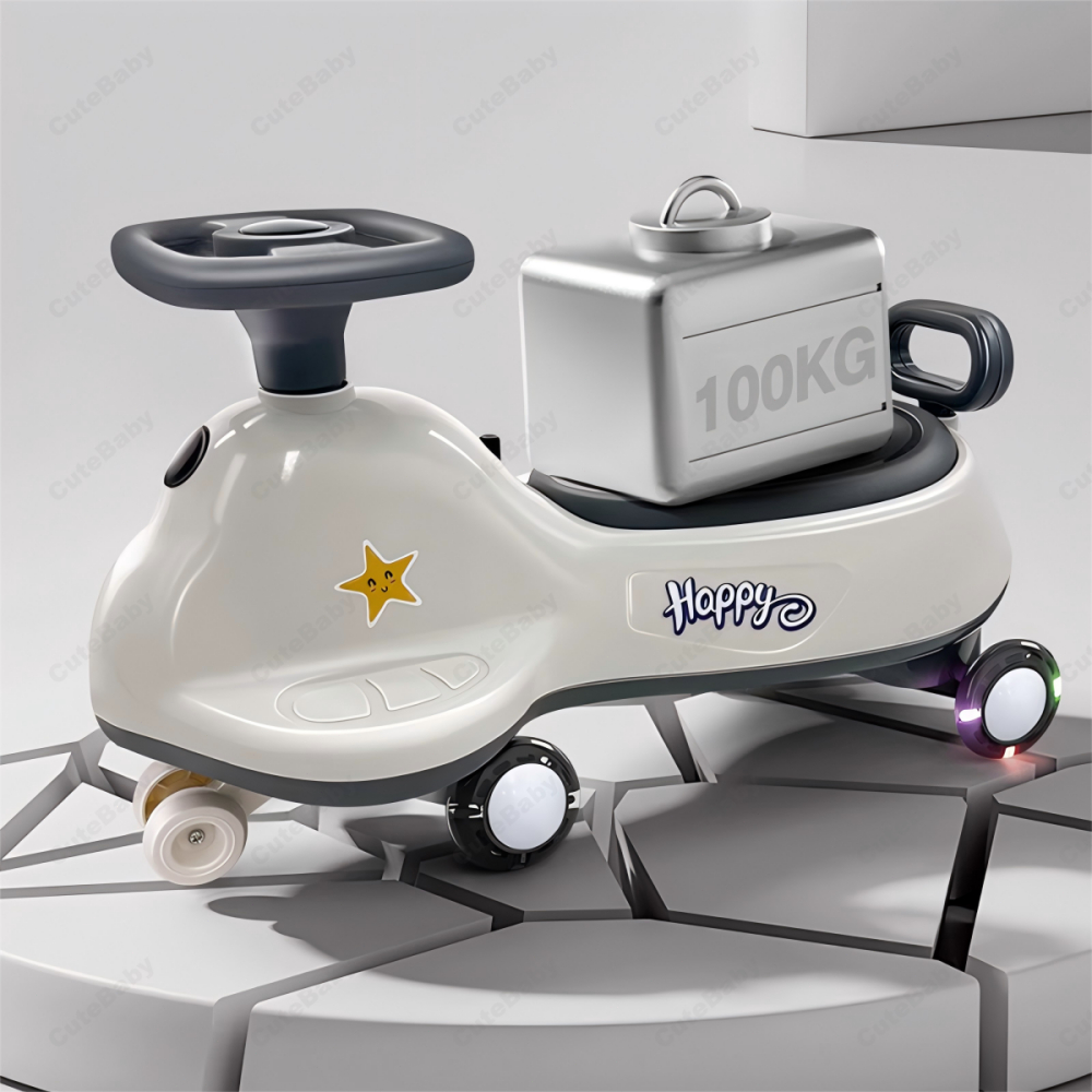 Beige รถขาไถ รถดุ๊กดิ๊ก รถเสริมทักษะ รถเด็กนั่งได้ รถเด็กเล่นถูกๆ มีเสียงเพลงและล้อมีไฟสวยงาม - รูปที่ 4