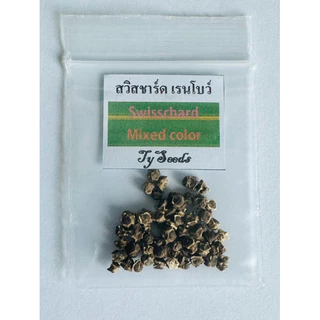 เมล็ดพันธุ์ สวิสชาร์ด เรนโบว์ 40 เมล็ด [10แถม2]คละได้