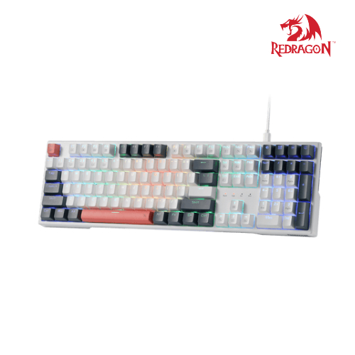 Redragon K668 TRUNDLE Hot-swappable Gaming Keyboard 104 Keys + Extra 4 (EN/TH)