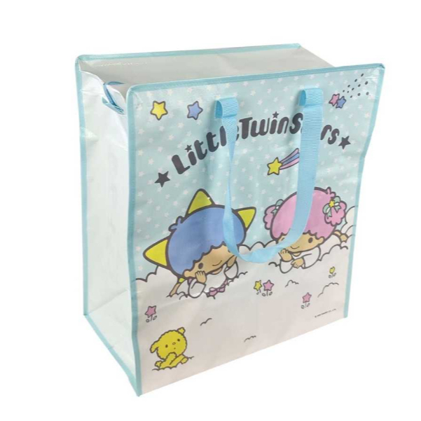 พร้อมส่ง  ถุงช้อปปิ้ง ถุงกระสอบ มี 3ขนาด เนื้อผ้า PP Woven กระเป๋ากระสอบ ลิขสิทธิ์แท้ ซิปไนล่อน