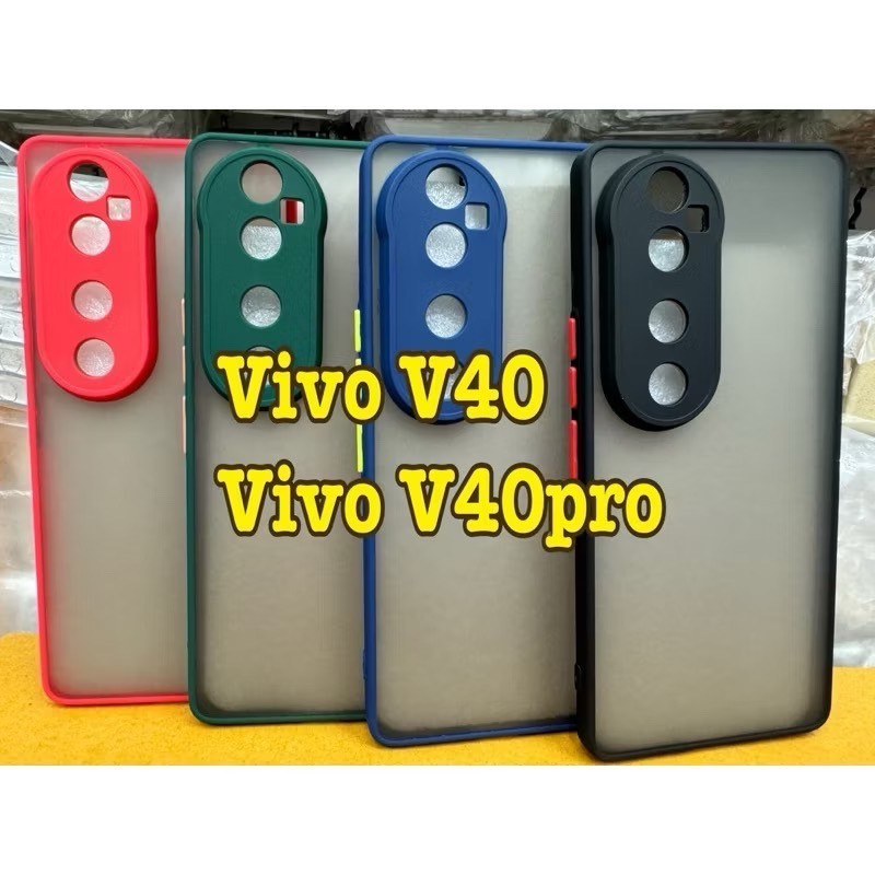 Vivo V40 V40Pro เคสVivo เคสVivo V40 V40Pro 🥰พร้​อมส่งใน🇹🇭 เคสTPU​นิ่ม เคสขอบนิ่มหลังแข็งขุ่นคลุมกล้อ