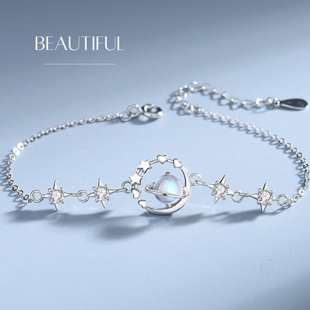 GLAMOR✨กําไลแฟชั่น Starry Sky กําไลสวยๆ สร้อยข้อมือดาว สร้อยข้อมือเพชร กําไลเงิน