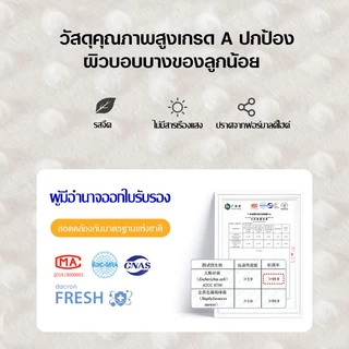 หมอนเด็ก หมอนรองนอนทารกแรกเกิด หมอนรองนมกันหก แบบพกพา อายุ 0-1 ขวบ แผ่นรองกันหก ทารกแรกเกิด