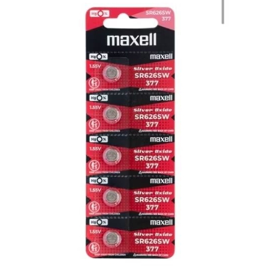 ถ่านนาฬิกาmaxellSitver OxideSR626SW SR621SWของแท้