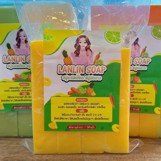 สบู่กลูต้าเร่งผิวใส สบู่ระเบิดขี้ไคล 550 กรัม 10 ก้อนหนาใหญ่/แถมตาข่ายตีฟอง