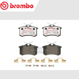 BREMBO ผ้าดิสเบรคหลัง VW Passat 3B2, 3B3, 3B6, 98-05, VW New Beetle, VW Golf MK4, Audi A4 B5 B6, A6 C5 97&gt; P85 020