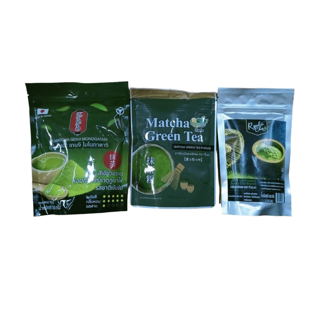 ชาเขียว มัทฉะ Matcha green tea Ryukucha 100g / ติ่งฟง 200g/ อุจิ มัทฉะ 100g ชาเขียวมัทฉะสำหรับเบเกอรี่ เครื่องดื่ม