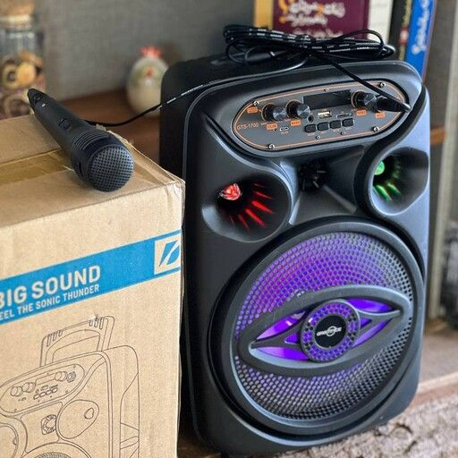 ลำโพงบลูทูธ รุ่นGTS-1700ปรับเบสได้ เสียงดังฟังชั่นครบ 20วัตต์ ดอกลำโพง8นิ้วเสียงดังกระหึ่ม เบสแน่น แถมฟรีไมโครโฟนสายชาจ